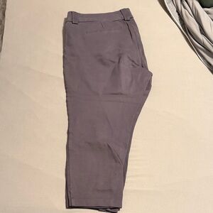 torrid Slim Cropped Ponte Pants in Gray